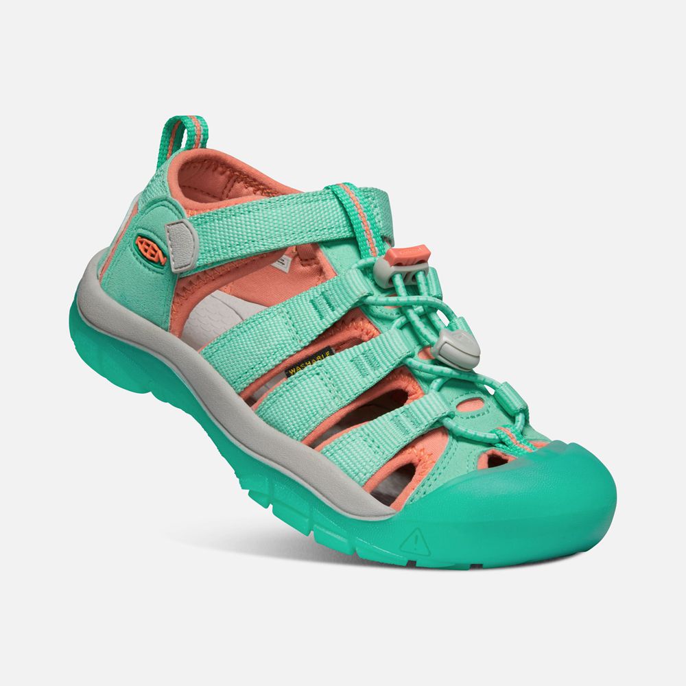 Sandalias Keen Mexico Verdes/Coral - Niños Newport H2 - UJ2796831